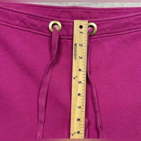 Tory Burch Flare Pants Womens S Fuchsia Wide Leg Tory Sweatpants Play Collection - Picture 11 of 14